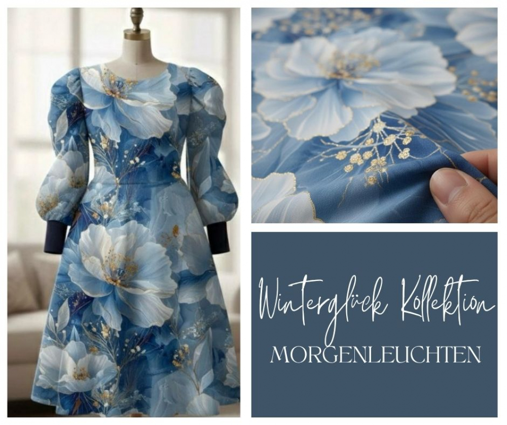 Winterglück-Kollektion: Morgenleuchten I Kuschelsweat mit Überbreite